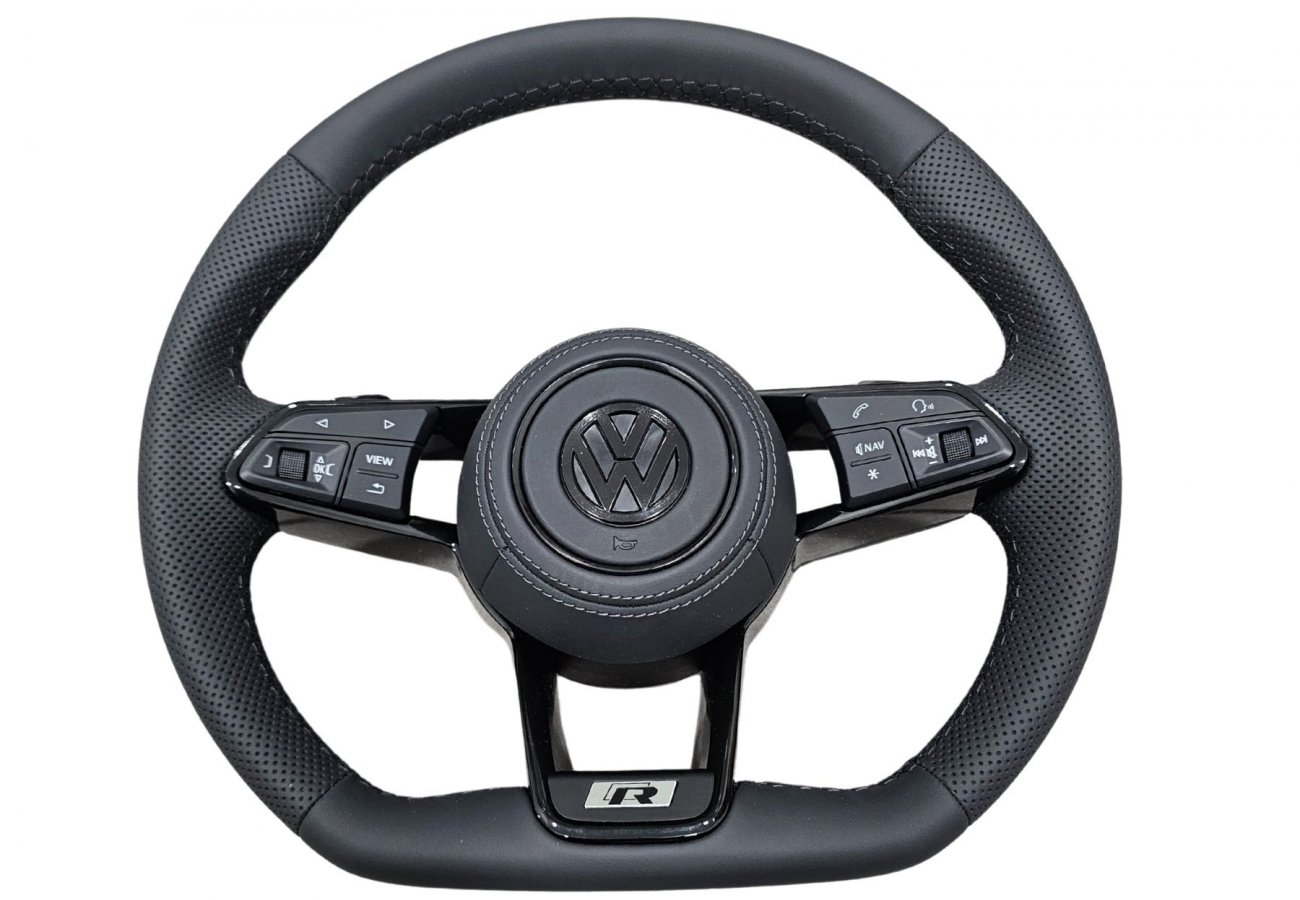 VW Golf 7 R-Line Lenkrad – Echtleder, koldengeschaltet, sportliches Design