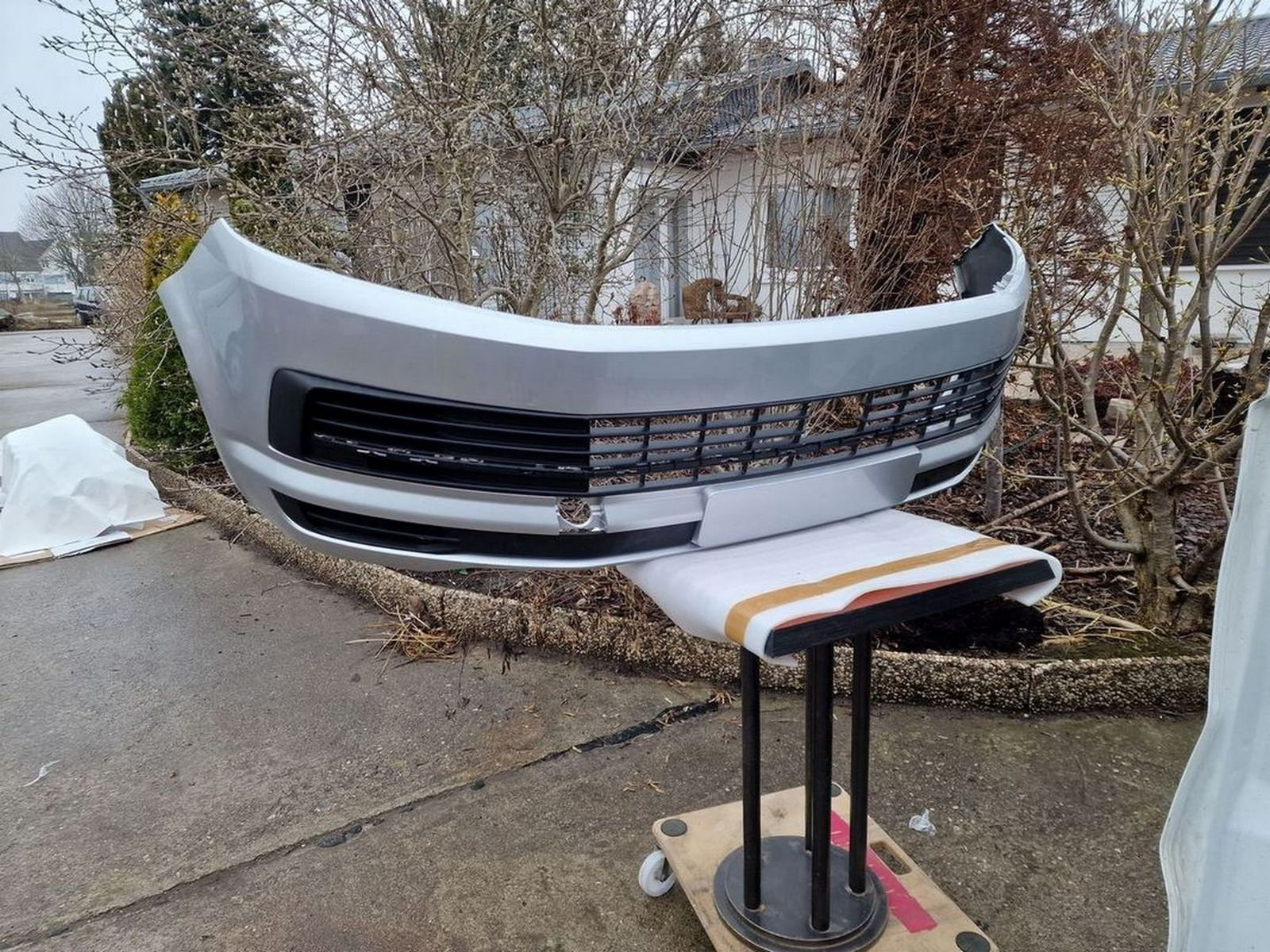 VW T6 Stoßstange Vorne LA7W Reflexsilber