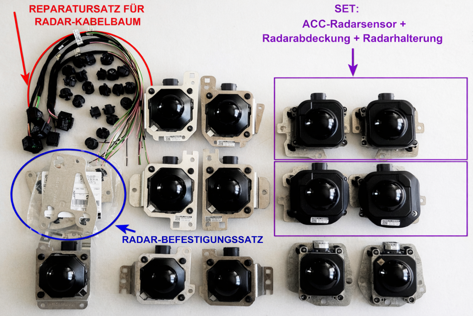Audi Q5 SQ5 FY Distronic Radar Set links rechts gebraucht